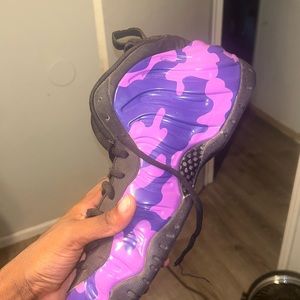 Size 13 - Nike Air Foamposite Pro Purple Camo 2019